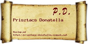 Prisztacs Donatella névjegykártya